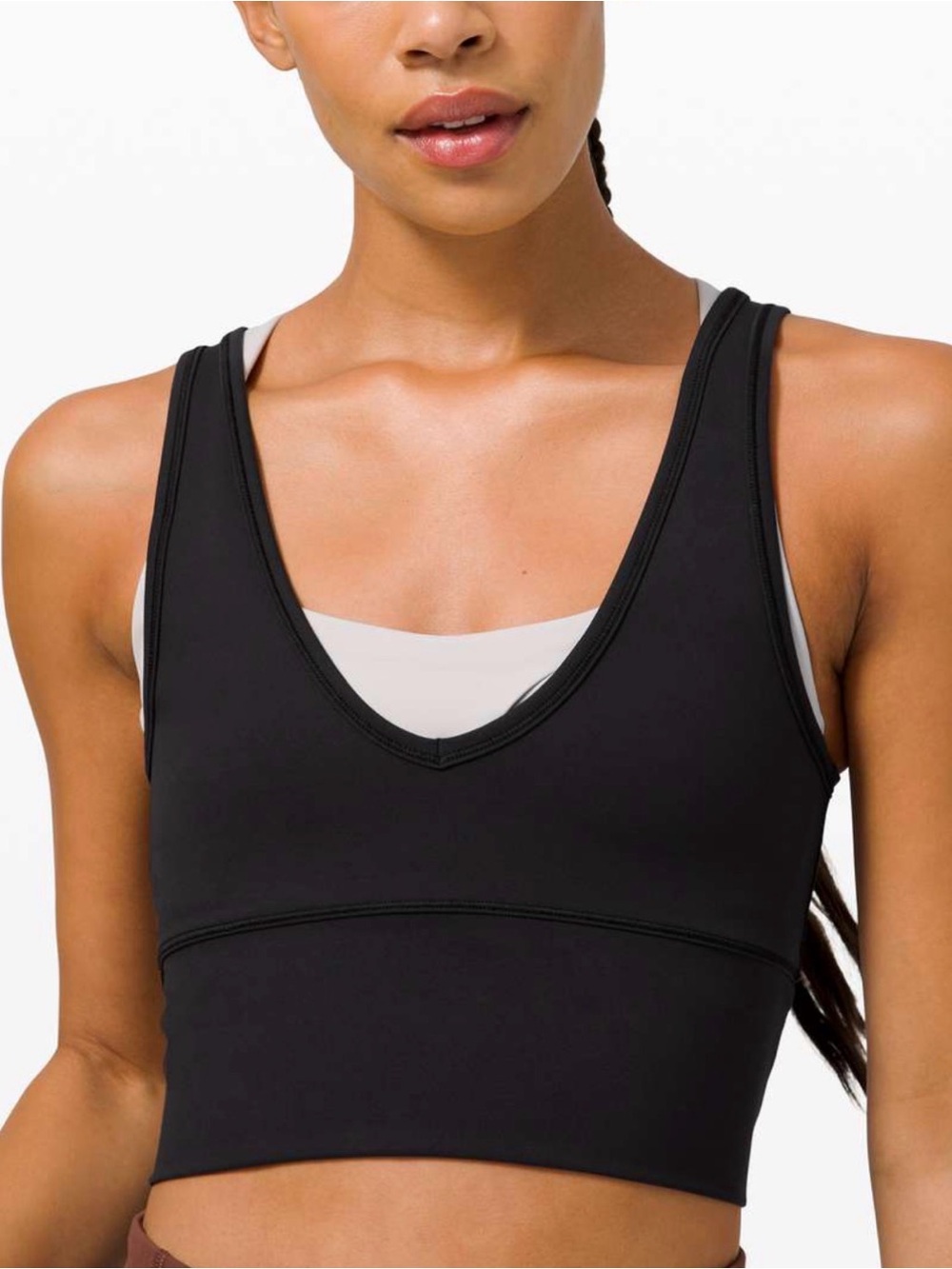 Lululemon Power Pivot Training Tank Top Black Ribbed Yoga Gym Workout Size XS